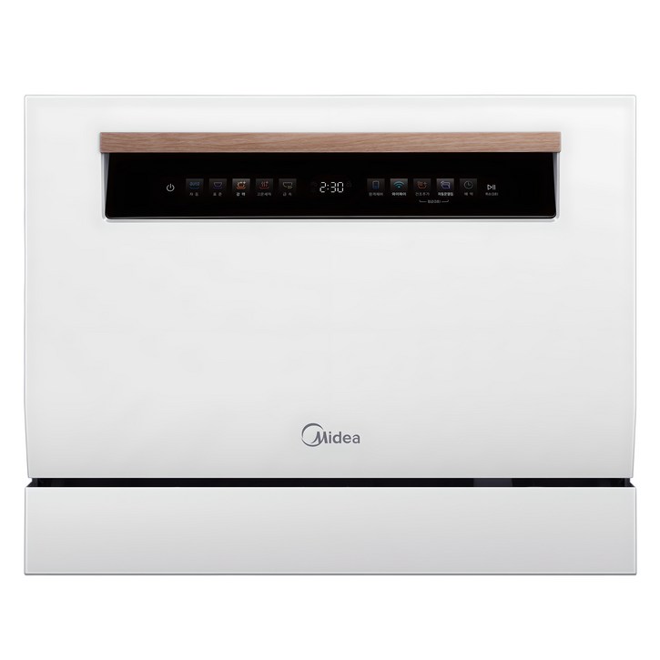 마이디어 카운터탑 앱연동 자동문열림 6인용 식기세척기, 화이트, MDWTT0608(W)-KR, 방문설치