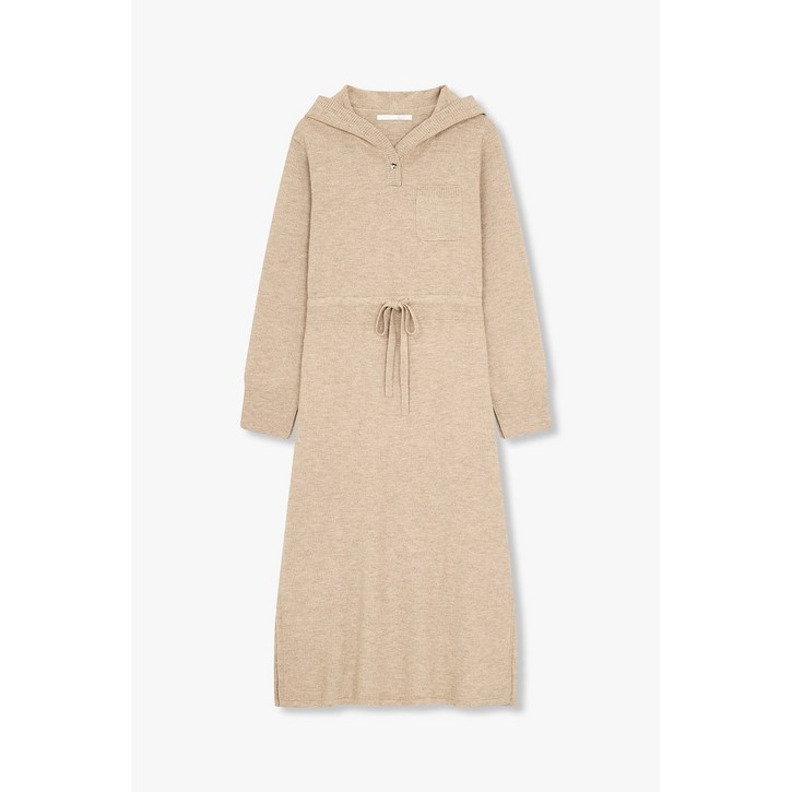 백화점 지컷 드로스트링 후드 니트 원피스 7254450108 아울렛