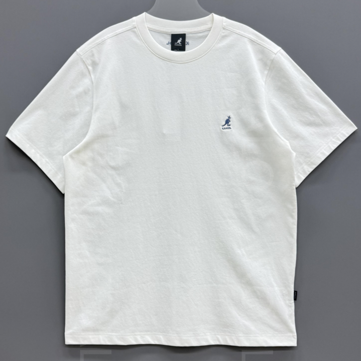 국내백화점판 캉골 25신상 클래식 로고 반팔 여름 티셔츠 화이트