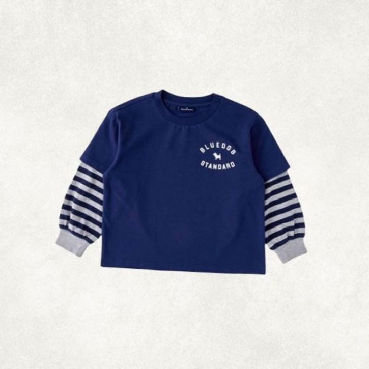 편하고 활동적인 블루독 25A25-330-01(NY)BROS 레이어드티셔츠 출산 선물, 백일 돌 선물