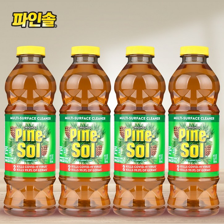 파인솔 4개세트 다목적세정제 솔향 709ml, 1세트, 2.836L