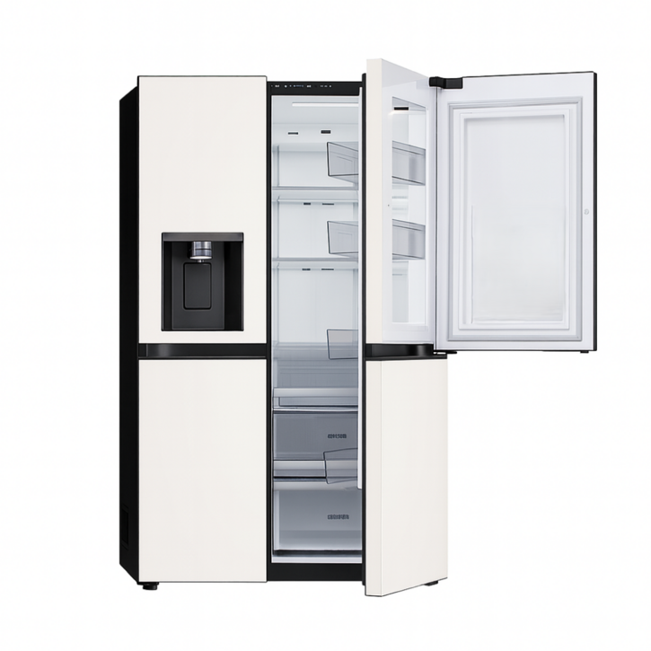 LG 디오스 2도어 얼음정수 양문형 냉장고 매직스페이스 810L 베이지 2025년 출시