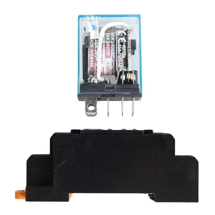8 핀 소켓베이스가있는 릴레이 LY2NJ AC 220V 10A