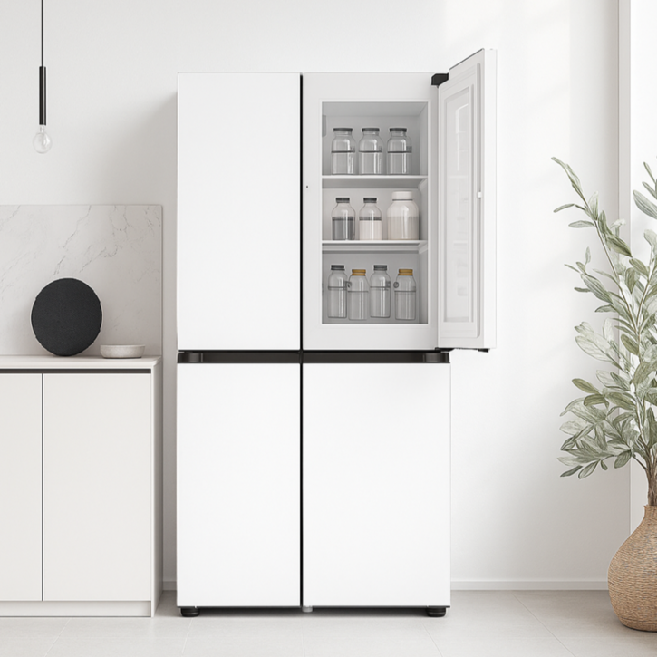 [기사님설치] LG전자 디오스 오브제 양문형 냉장고 매직스페이스 832L 2도어 S836MQQ142 화이트