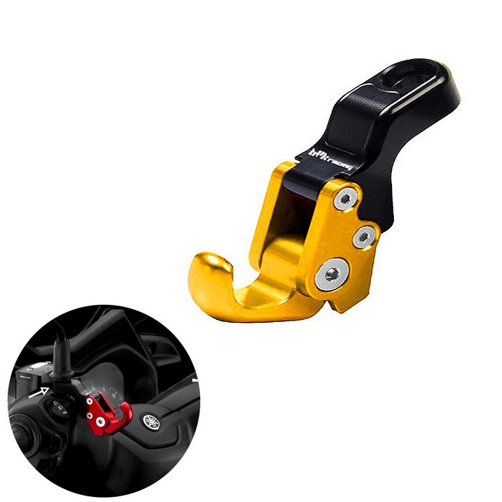 BPK 야마하 NMAX 미러형 봉지걸이 16- 23 24년 접이식 사이드미러 백미러 튜닝 스쿠터 고리, 1개, 미러형봉지걸이골드