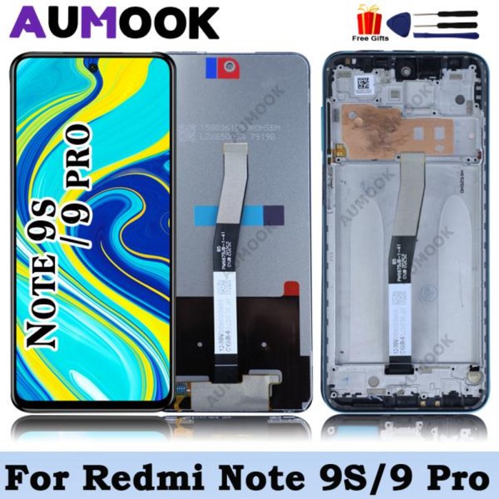 6.67 ``샤오미호환 Redmi Note 9S LCD 디스플레이 터치 스크린 디지타이저 어셈블리 교체 부품 Redmi Note