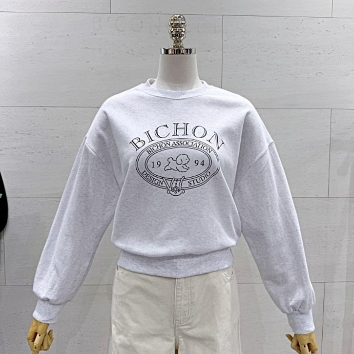 에잇컨셉 라운드 비숑 맨투맨 티셔츠 (C25J7FTS109BC1)