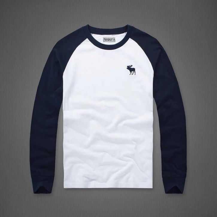 HOLLISTER 남성 긴팔 라운드넥 캐주얼 티셔츠 HOLLISTER 남성 긴팔 라운드넥 캐주얼 티셔츠