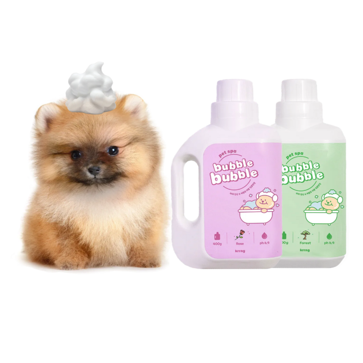 스파샴푸올인원  펫 버블 샴푸 딥클렌징 발사탕 각질 보습 컨디셔닝 거품풍성 저자극 로즈포레스트