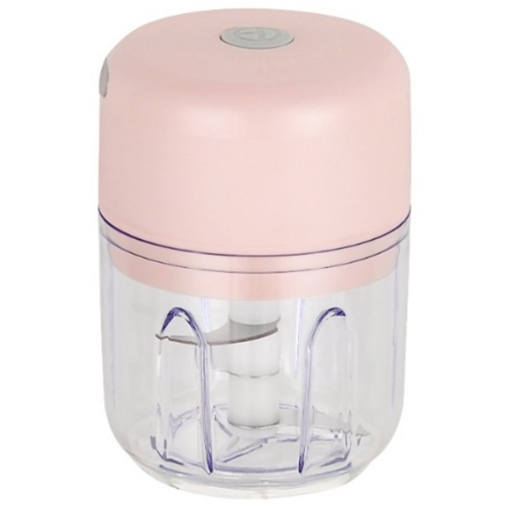 전동 자동 무선 만능 야채 마늘 다지기 USB 충전식, 1세트, 베이비핑크