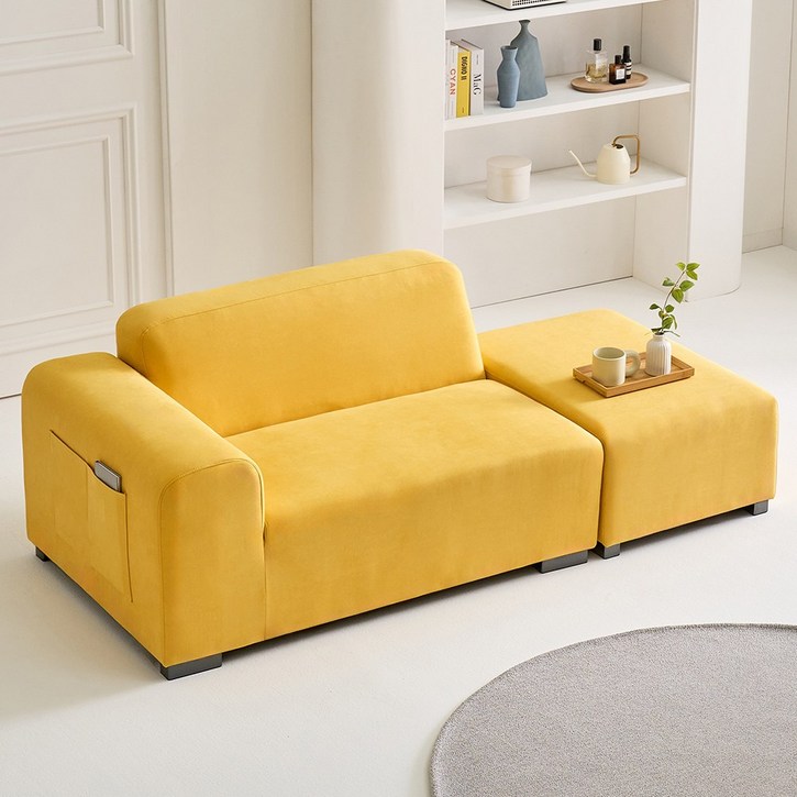 [와우할안 단독특가] 폴리 아쿠아텍스 2인 4인용 패브릭 모듈 소파