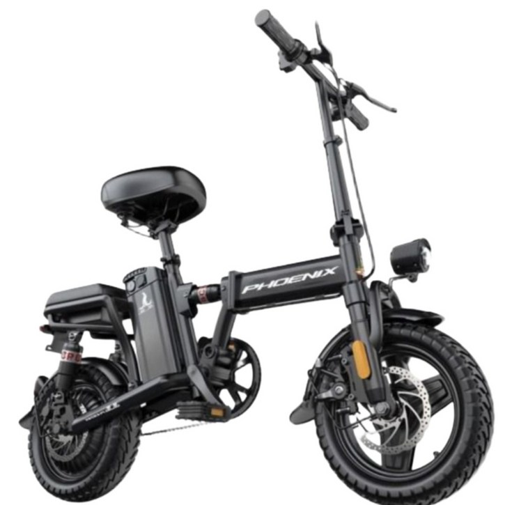 볼트란 접이식 전기자전거 고출력 전동 자토바이 출퇴근 배달, 고급형, 스틸