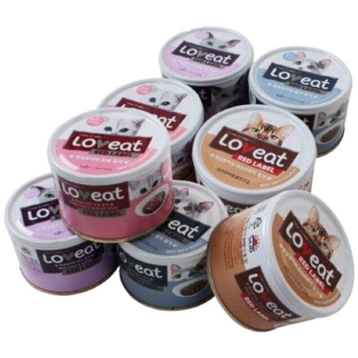 사조 러브잇 레드라벨 160g 24개입 고양이캔, 콤보4종 6개씩, 24개