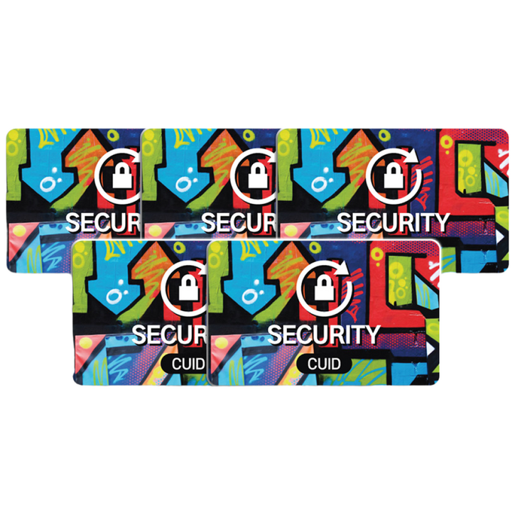 RFID PVC CUID 스티커 태그 도어락 공동현관 복사 출입, 5개, CUID PVC 사각 디자인 5개 (No.6P)