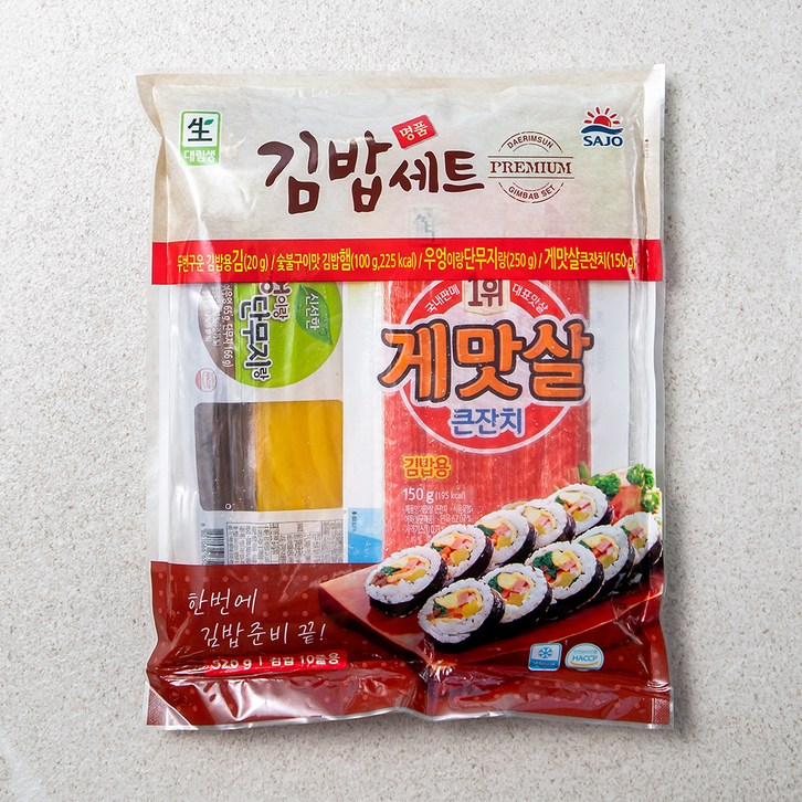 사조 명품 김밥재료 5종 세트 사조 명품 김밥재료 5종 세트