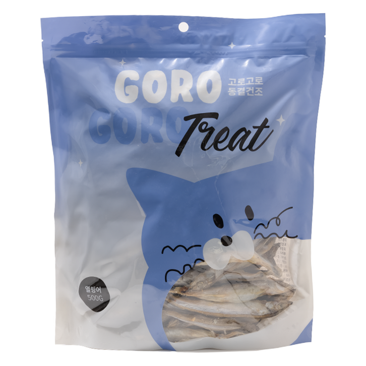 gorogoro 고로고로릿 대용량 동결건조 미니트릿 고양이 간식, 열빙어, 500g, 1개 gorogoro 고로고로릿 대용량 동결건조 미니트릿 고양이 간식, 열빙어, 500g, 1개