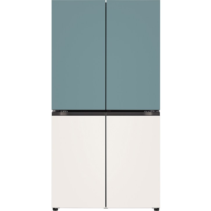 10 환급가전 색상선택형 LG전자 오브제 870L 매직스페이스 메탈 4도어 디오스 냉장고 방문설치