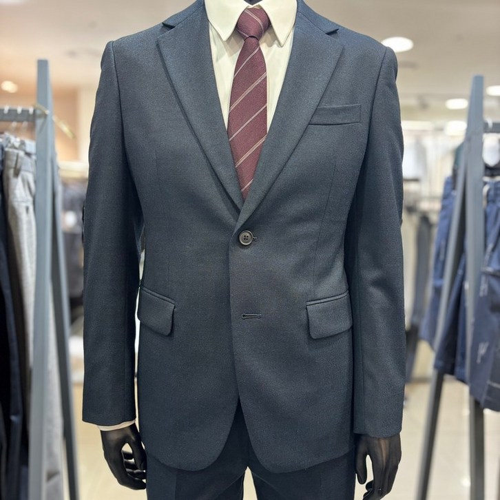 레노마 옴므 FW 멜란지 네이비 울혼방 스판 정장 PKMSJ14BP