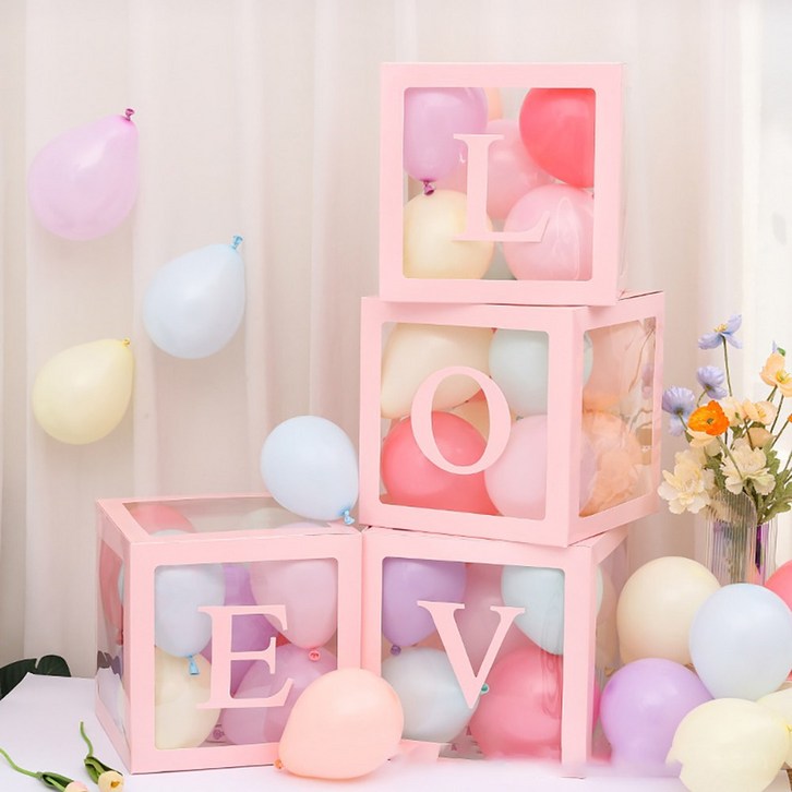 온빛디자인 러브 풍선박스