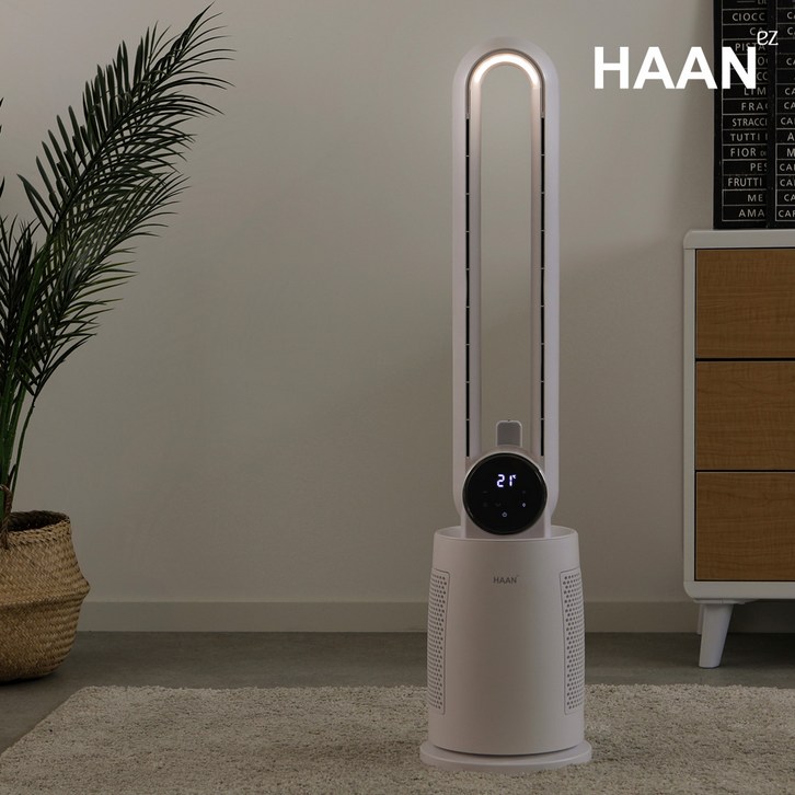 25년 신제품 한경희 저소음 BLDC 날개없는 선풍기 무드등 리모컨 가정용