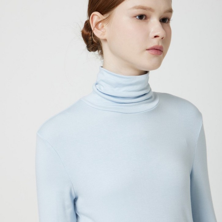 AK플라자 씨씨콜렉트 베이직 하이넥 티셔츠 C254PSM057