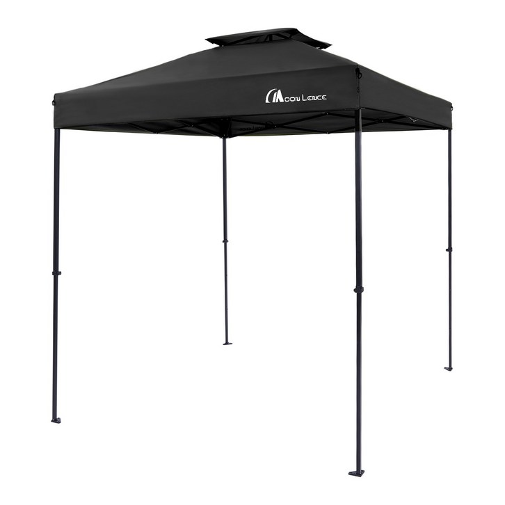 MOON LENCE 원터치 타프 사각 캠핑 타프 방수 타프 그늘막 타프 시스템 파고라 3단 고도 조절 자외선 차단 UPF50 조립 간단 UV타프막 스틸프레임