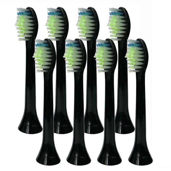 토비메모리 호환 필립스 전용 전동칫솔 실속형 옵티멀 칫솔모 HX6250 HX6263 HX6275 블랙, 8개