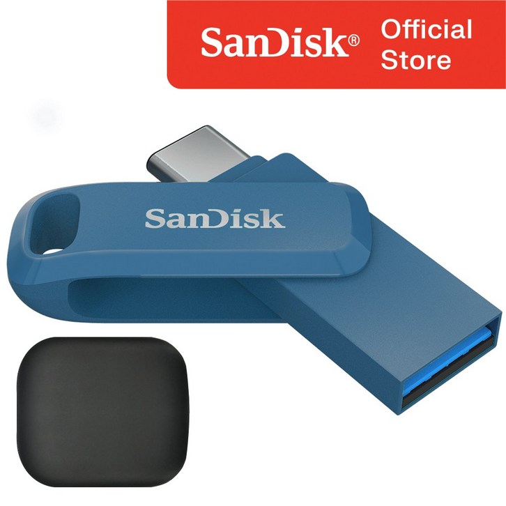 샌디스크 USB 메모리 SDDDC3 네이비 C타입 OTG 3.1 대용량 USB 전용 케이스, 512GB