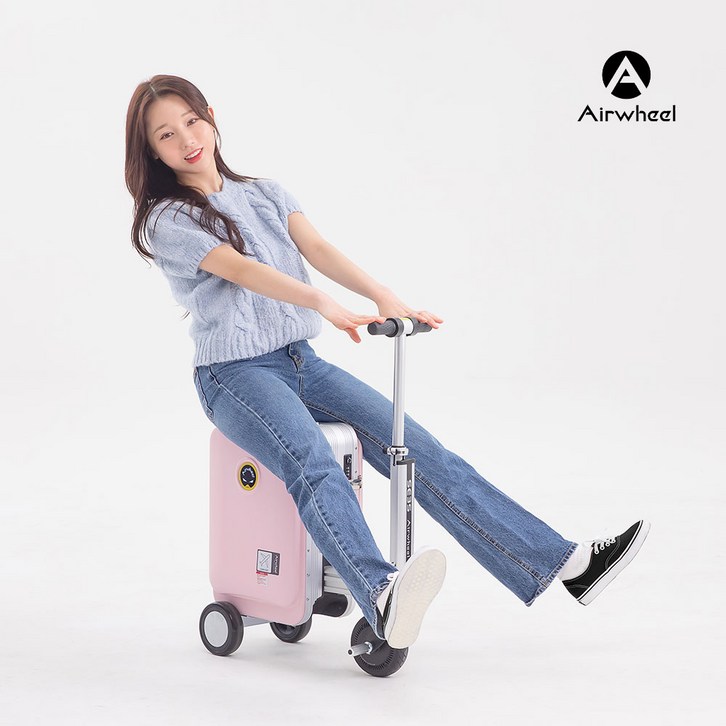 한국총판Airwheel 에어휠 전동캐리어 블랙핑크실버캐리어