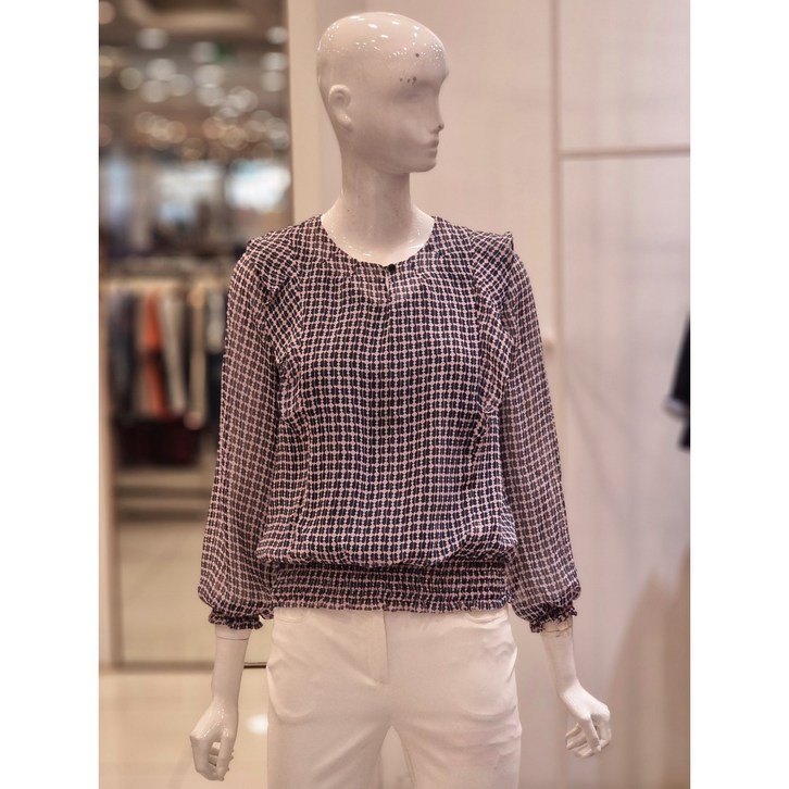 크로커다일레이디     프릴  포인트  쉬폰  블라우스  CLDMBL125