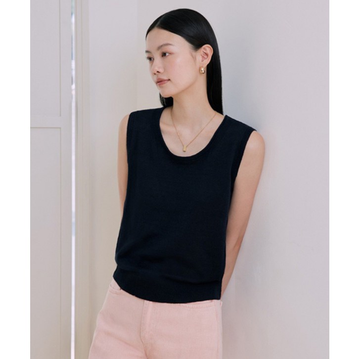 매장정품 더엣지 THEATG 3PACK SS 프렌치린넨 니트탑 2054226223 129360