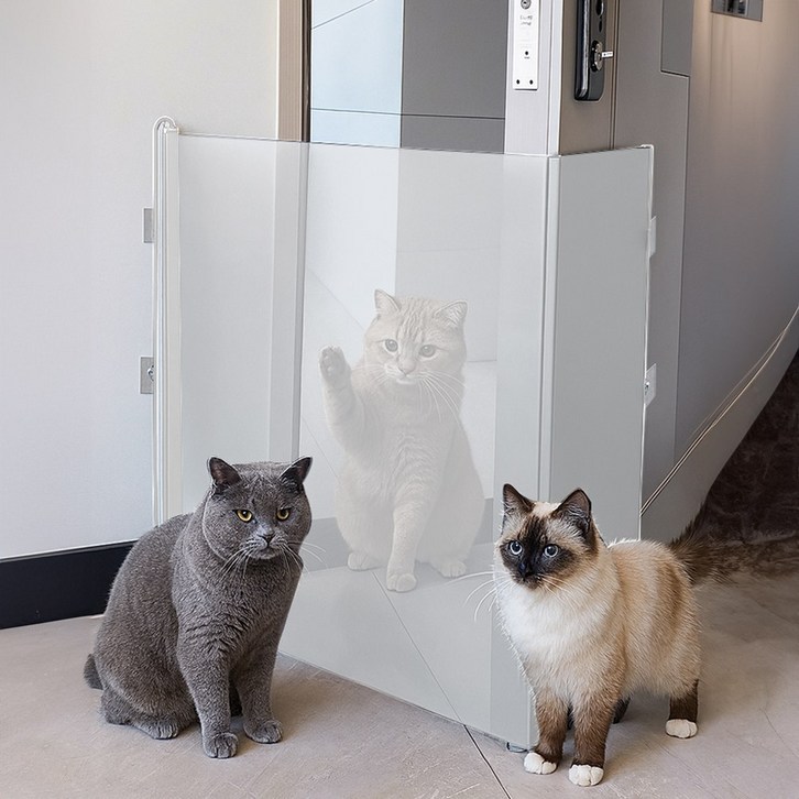 노블민트 슬라이딩 안전문 강아지 반려동물 고양이 메쉬 펜스 울타리