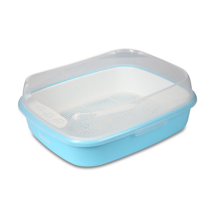 Bioline 유럽수출 가성비 좋은 펠렛용고양이화장실, 거름망 선택 가능 삽포함, 블루, 1개