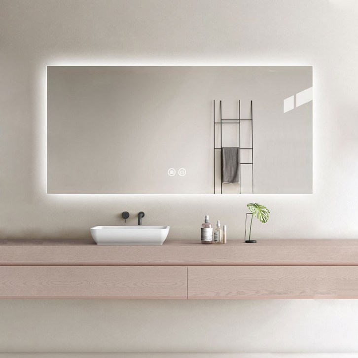 사각 간접조명 스마트 무프레임 LED 거울 욕실거울 카페거울 선반거울 - 쇼핑뉴스