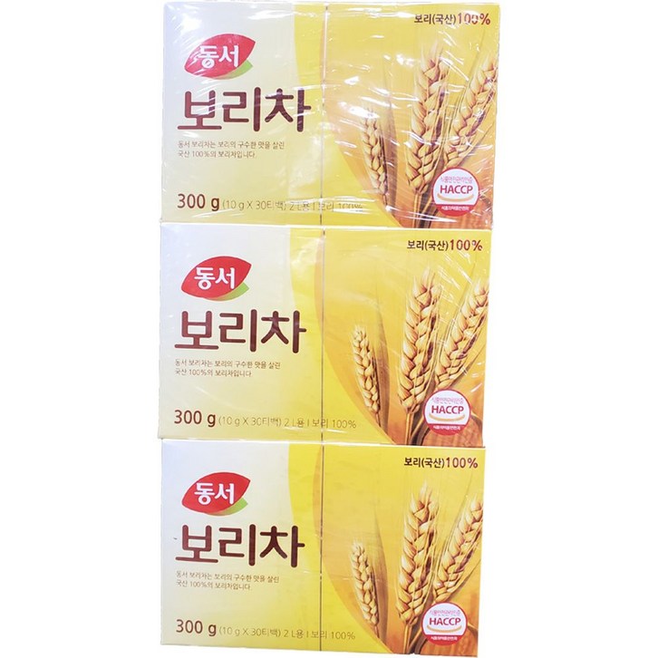물대신 열을 내리는 구수한 국산 보리차 총 90티백, 10g, 30개입, 3개