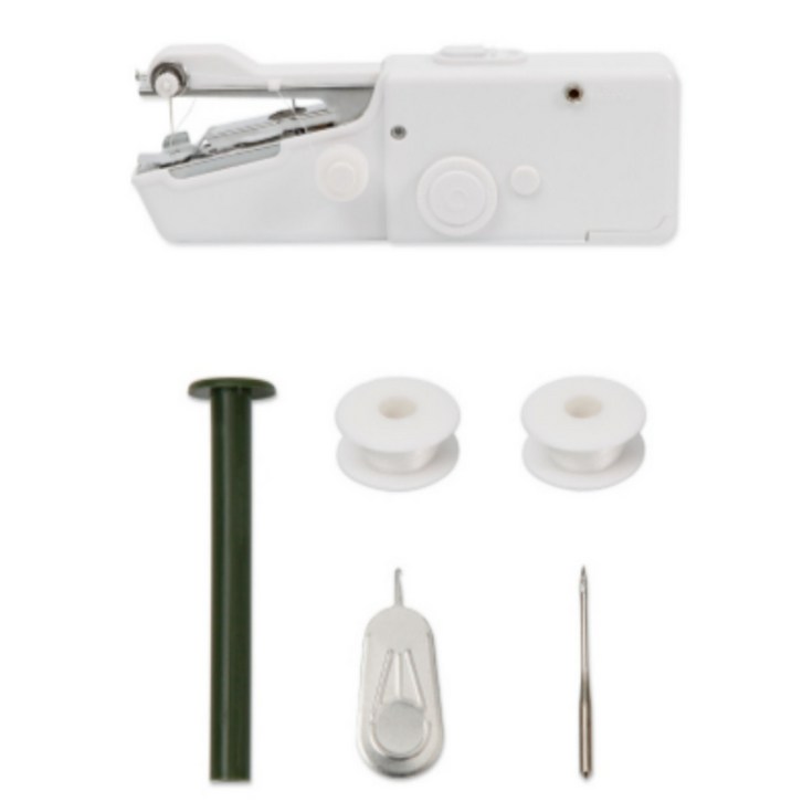 마루살림 미니 자동 핸드 미싱기 재봉틀, 화이트