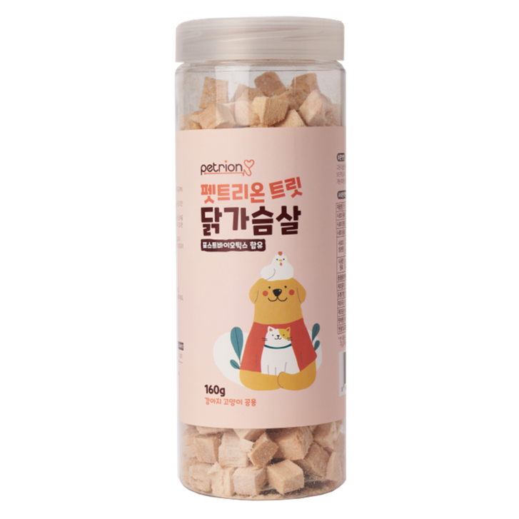 펫트리온 반려동물 트릿 유산균함유 동결건조 간식, 1개, 닭가슴살 펫트리온 반려동물 트릿 유산균함유 동결건조 간식, 1개, 닭가슴살