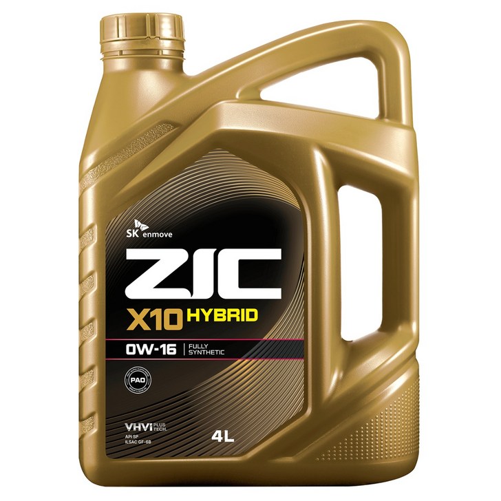 지크 SK엔무브 X10 하이브리드 엔진오일