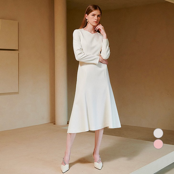 미니멈 여성용 벨티드 훌 A라인 원피스23FW 백화점 단독 정상