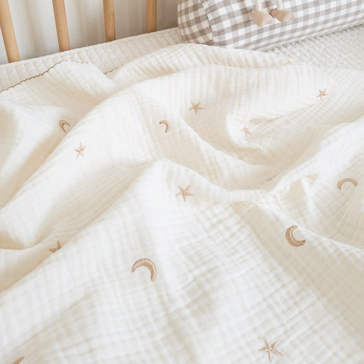 마이리틀데이지 유아용 3중 별달자수 블랭킷