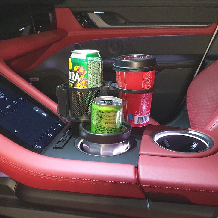 차량용 스텐레스 멀티 컵홀더 보냉기능 용품