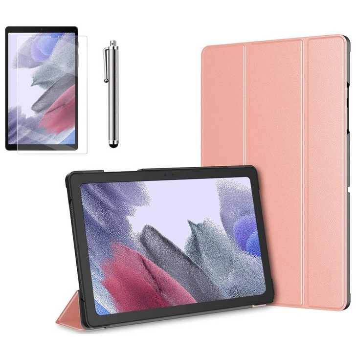 갤럭시탭A7 라이트 Lite 8.7 호환 슬림 북커버 케이스 스탠드액정필름터치펜 SMT220N T225N 케이스나라