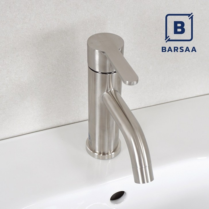 바르샤 무광 원홀 세면대 수전 욕실 수도꼭지, 1개