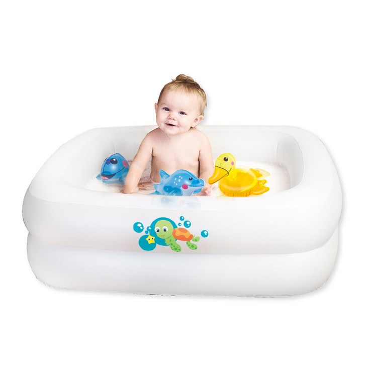 베스트웨이 엠보싱 유아 사각 욕조 풀장 BW 51116
