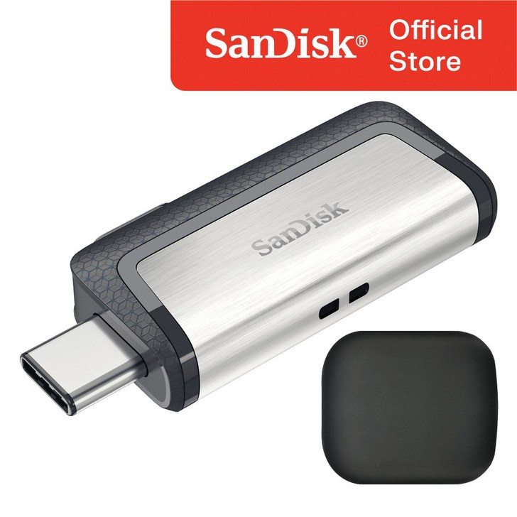 샌디스크 울트라 듀얼 C타입 OTG USB 3.1 SDDDC2 USB 보관 케이스, 128GB