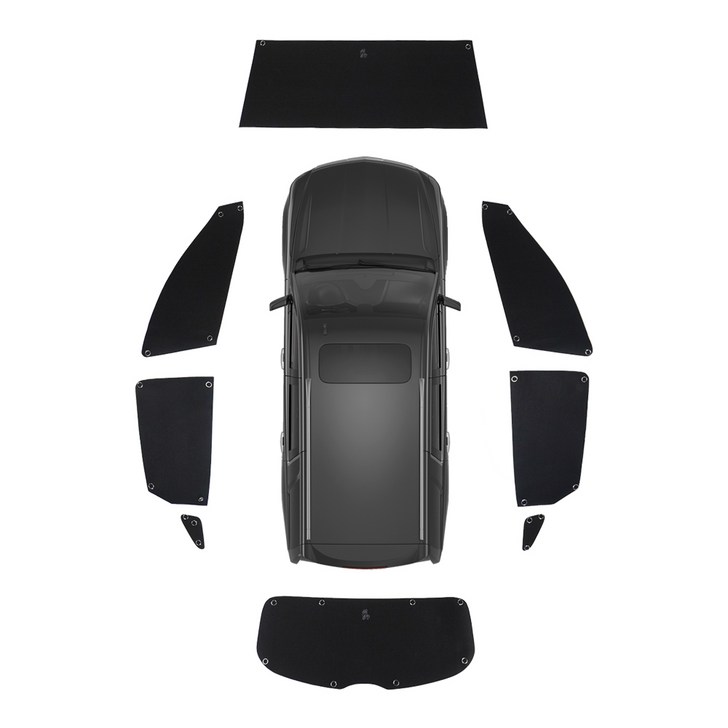 꼼지락 스타렉스스타리아 창문가리개 아기 차량용 운전석 차량 가림막 햇빛가리개 세트, 1개