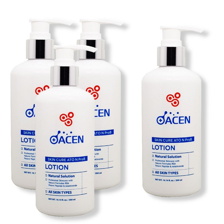 국가특허성분 펩타이드 달맞이유 세라마이드 아토 로션 보습 아기 유아 청소년 성인 진정 300ml 31, 4개, 300ml