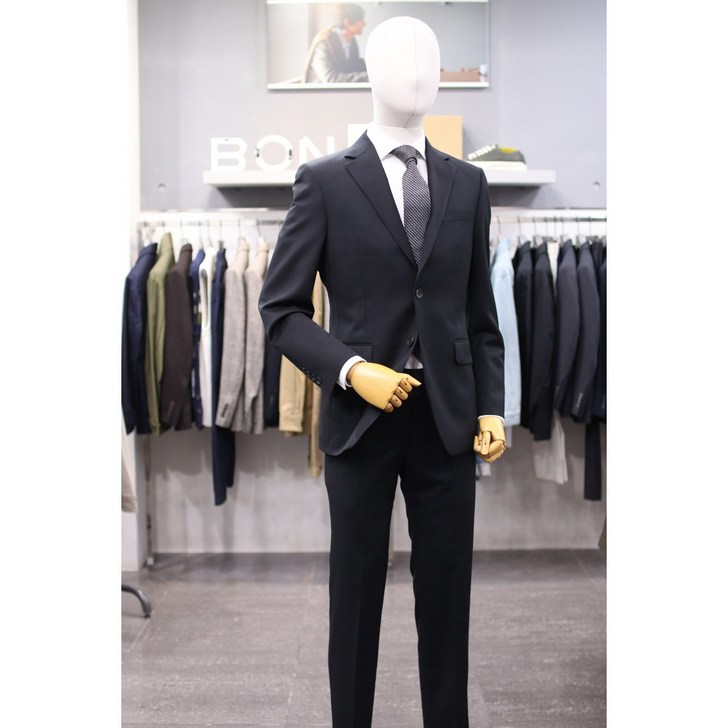 BON 수트 BN4FJ010BK 블랙 베네시안 울스판 정장