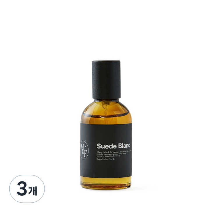 스웨이드 불랑 오드퍼퓸 남녀공용 카피향수 Maison Du Foret, 3개, 30ml