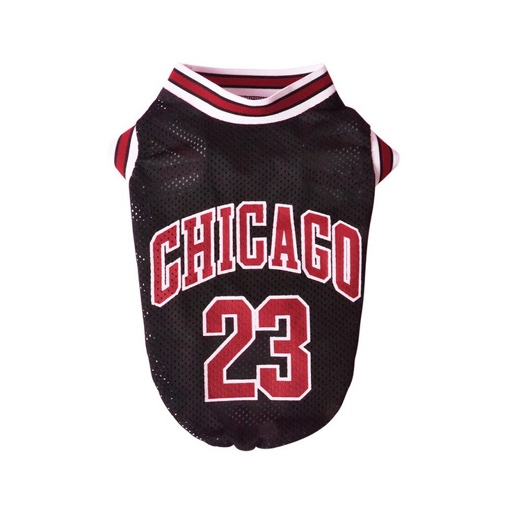 펫보스 반려동물 메쉬 스포츠 민소매 유니폼 저지 티셔츠